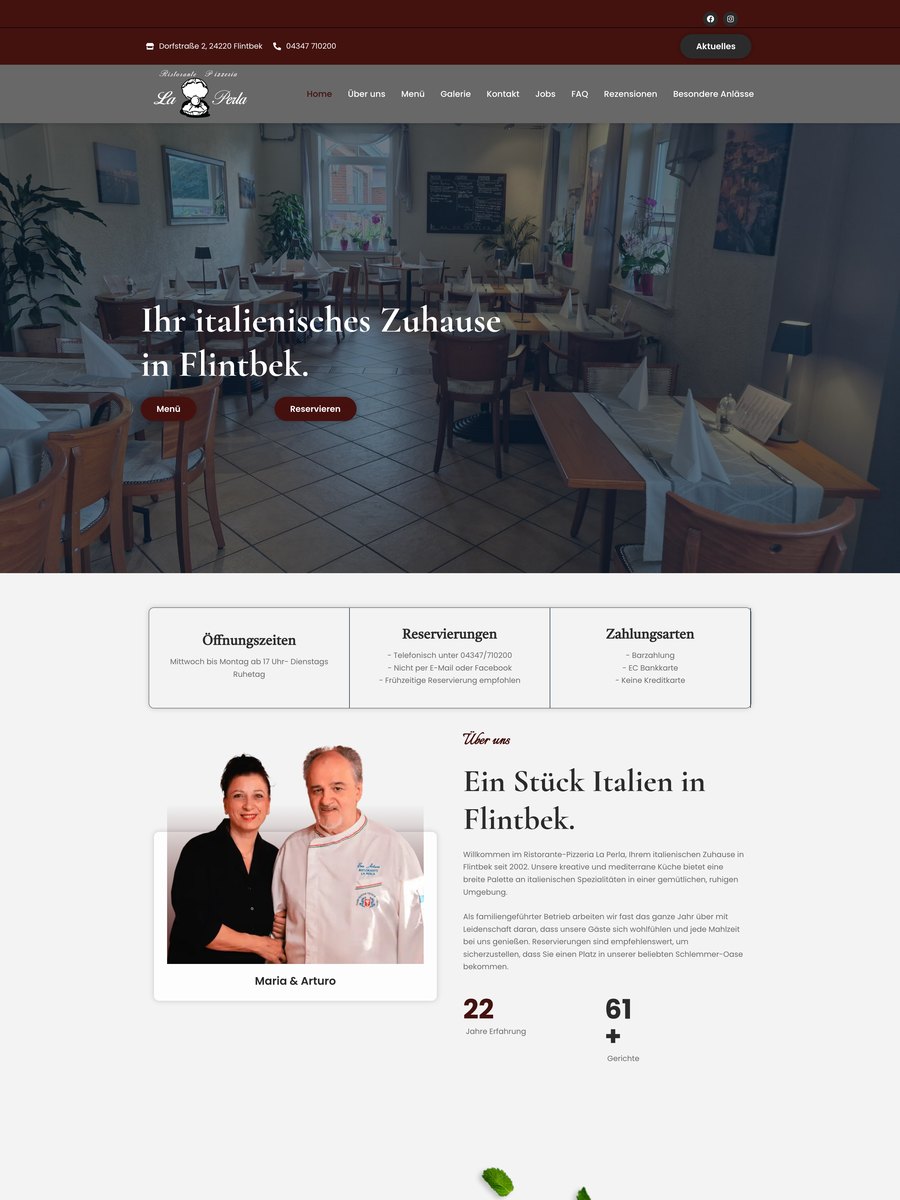 SEO-Projekt Ristorante La Perla