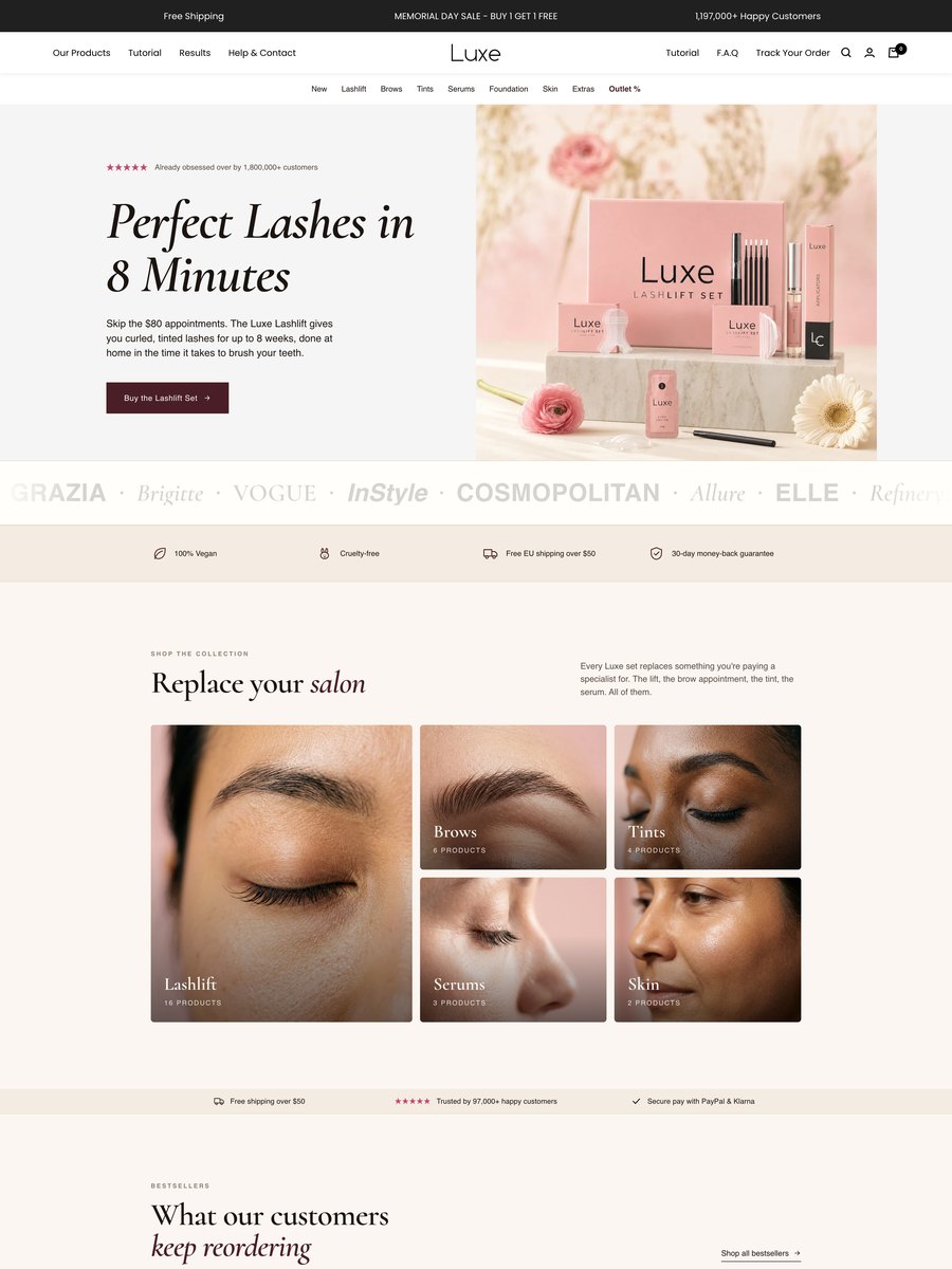 SEO-Projekt Luxe Cosmetics