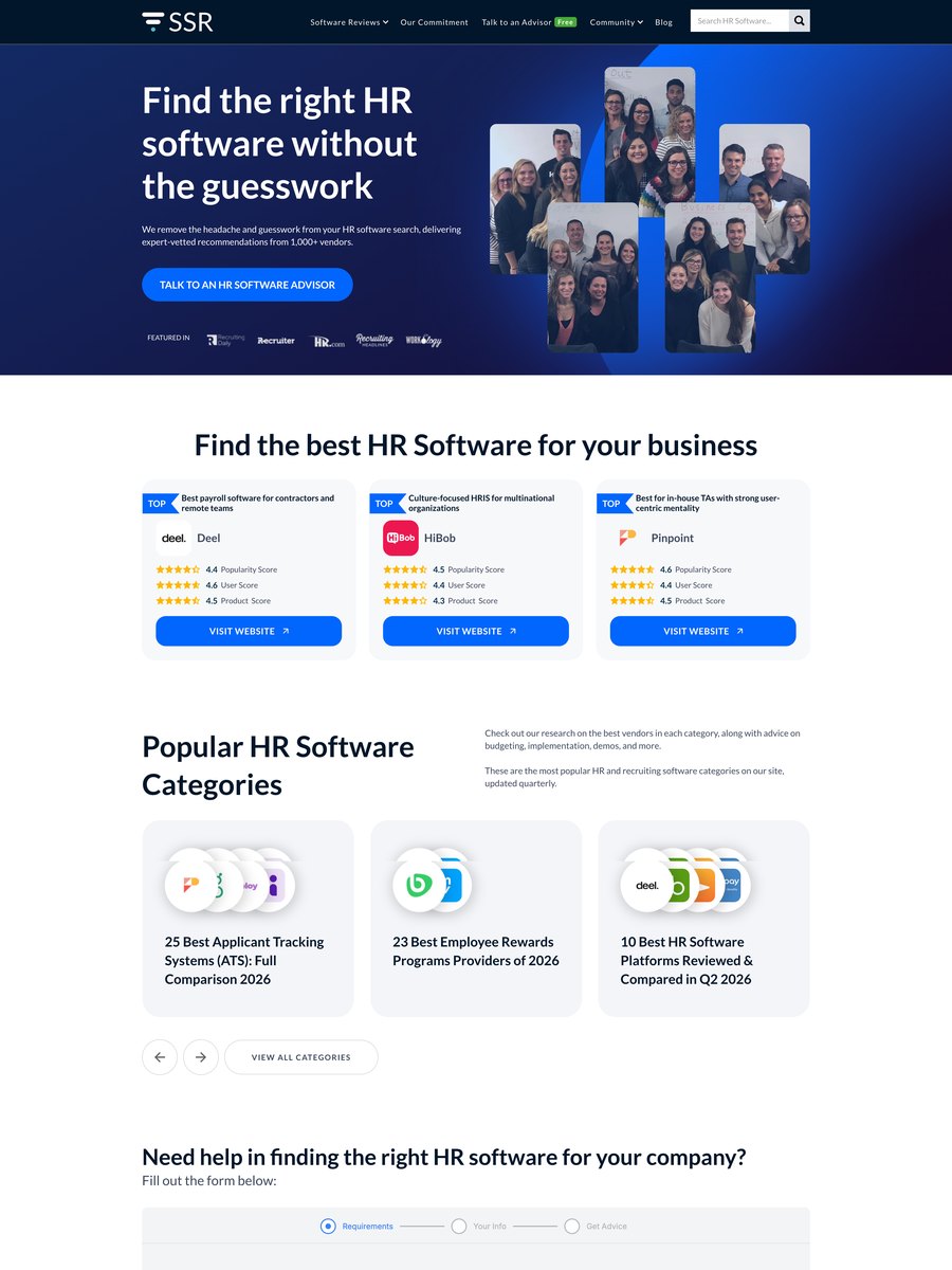 SEO-Projekt SelectSoftwareReviews